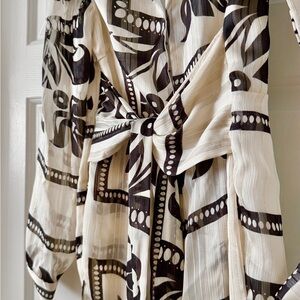 Black and White Patterned Women's jumpsuit